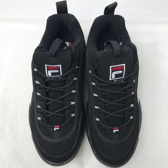 fila black suede shoes